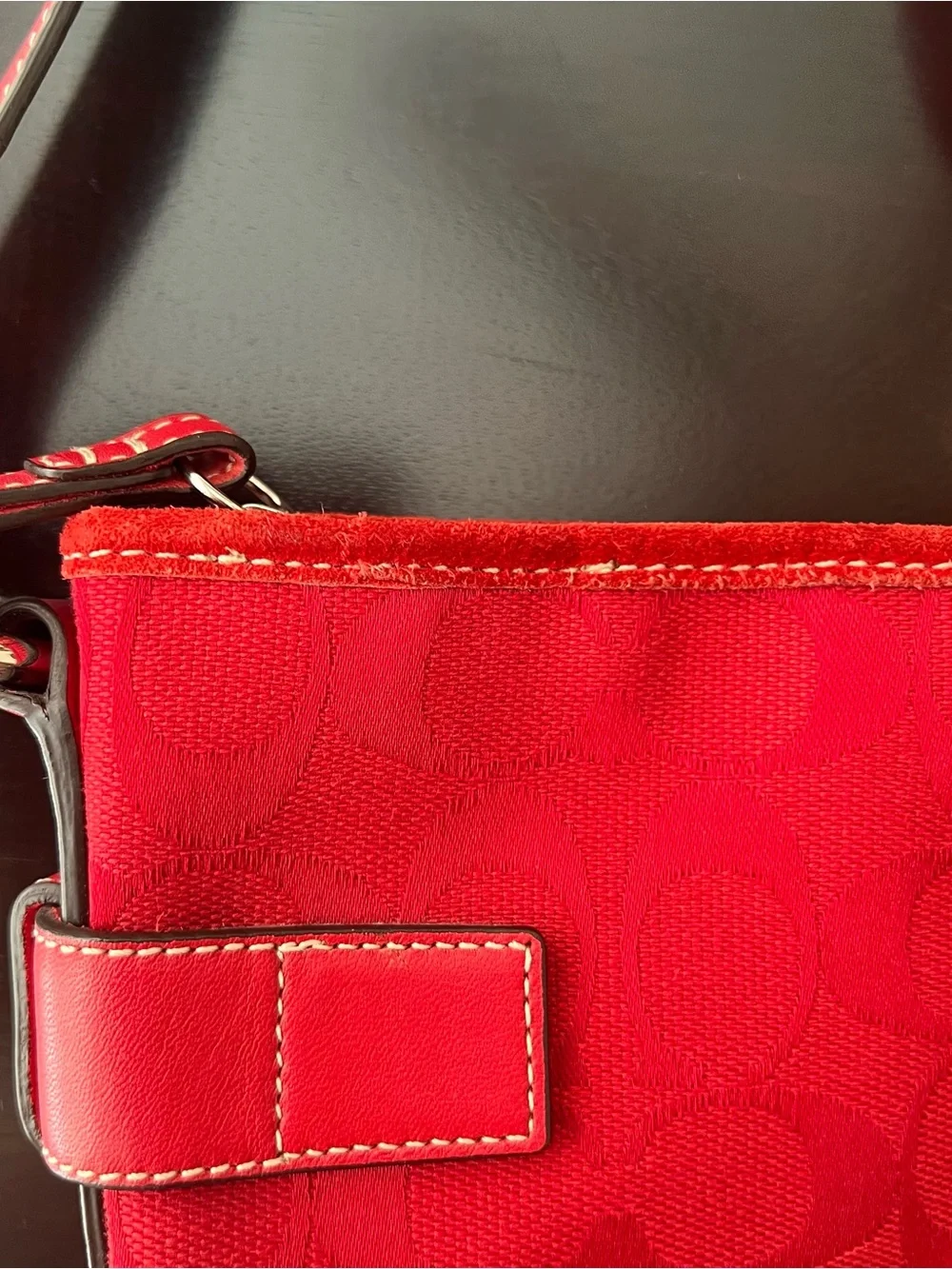 COACH Signature Jacquard Shoulder Bag Y2K Vintage